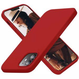 iPhone;13pro max/13 pro/13 /12pro/12 /silicone case /brand new/ - red color